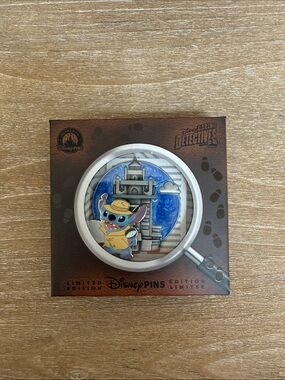 Disney Stitch Detective Blue and Tan Wall Art